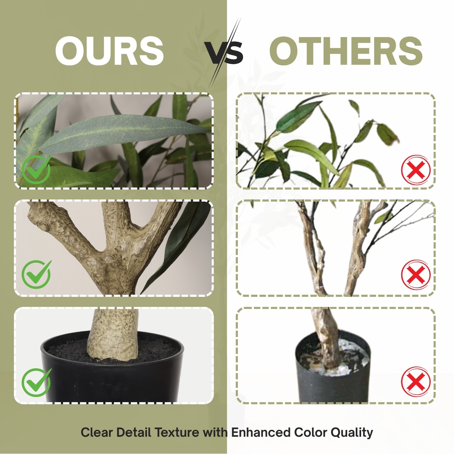 5FT Artificial Eucalyptus Tree with Black Plastic Pot for Home Indoor Decoration