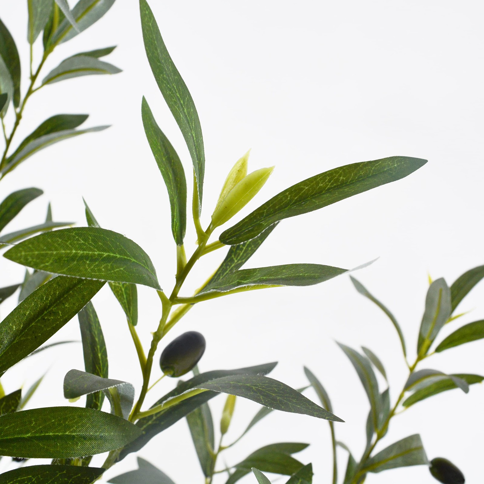 Artificial Olive Tree, 7ft Tall Fake Olive Leaves Plant with Basket, Indoor O…