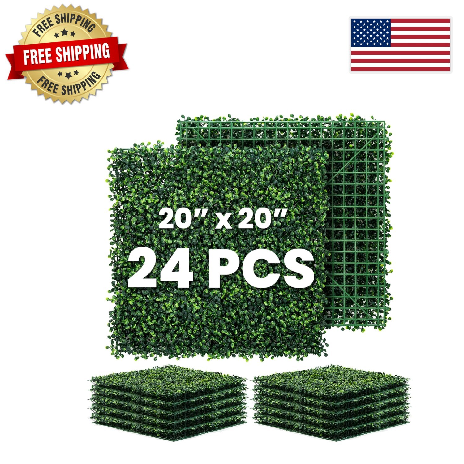 Versatile Faux Boxwood Panels – Outdoor Privacy Hedge & Indoor Decor