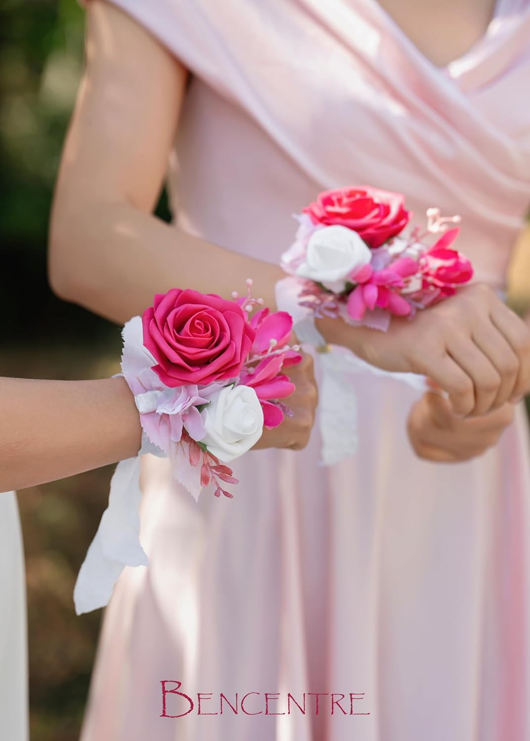 Hot Pink Artificial Wedding Flower Package for Rustic Vintage Ceremonies