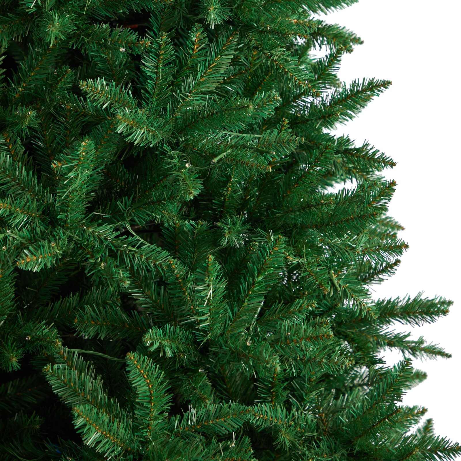 9ft Green Valley Fir Christmas Faux Tree with 800 Clear LED Lights Prelit
