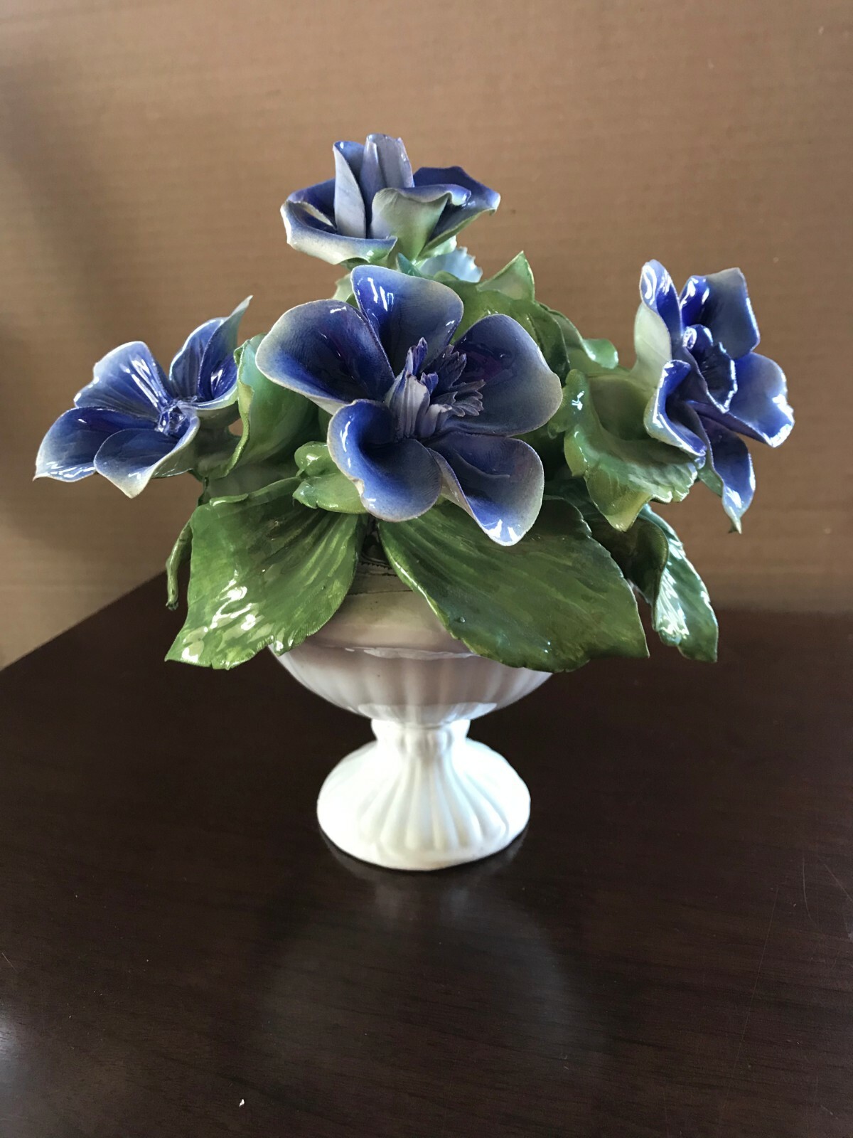 porcelain enamel floral centerpiece