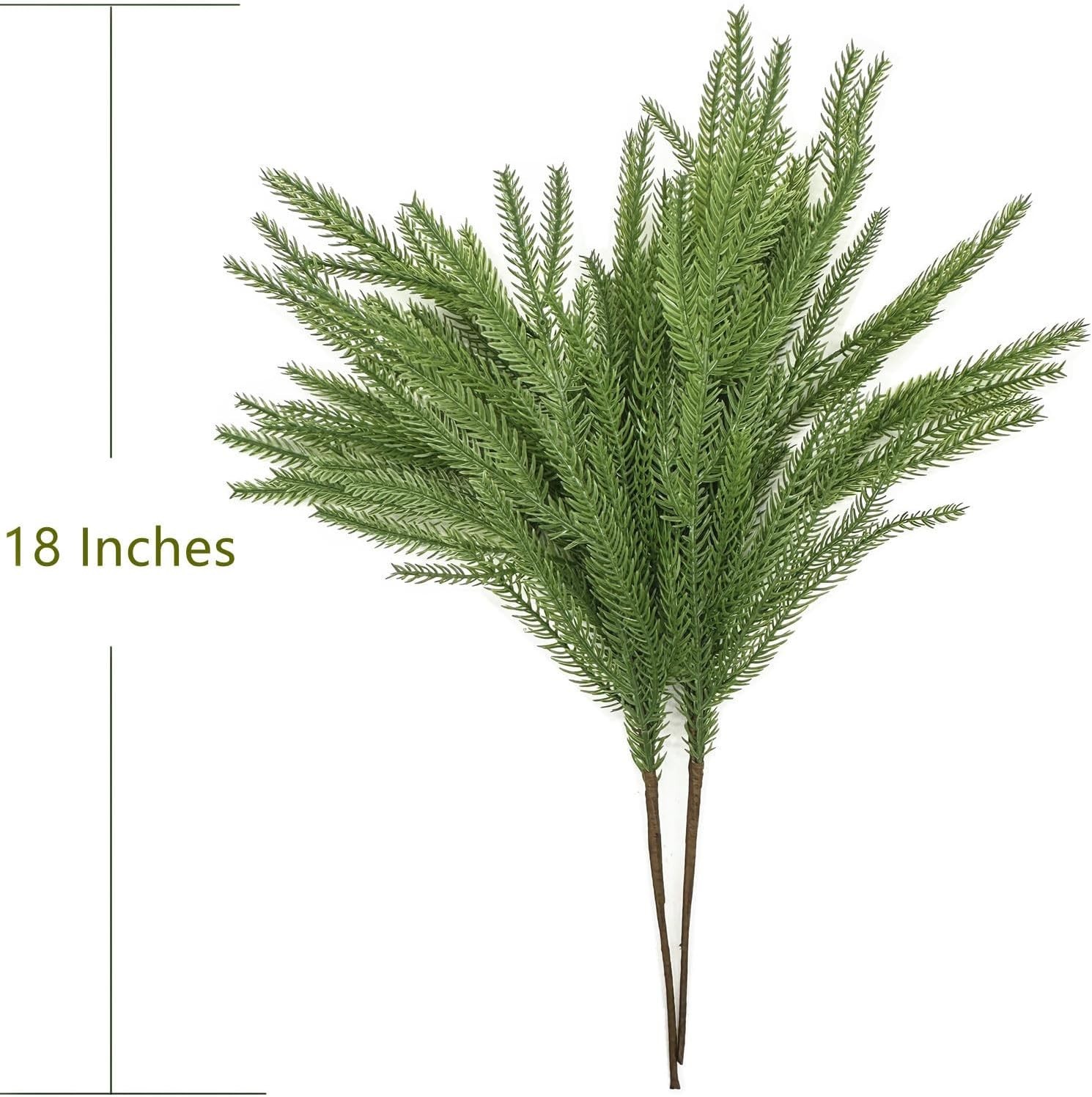 Artificial Light Green Pine Branches – Perfect for Indoor/Outdoor Arrangements