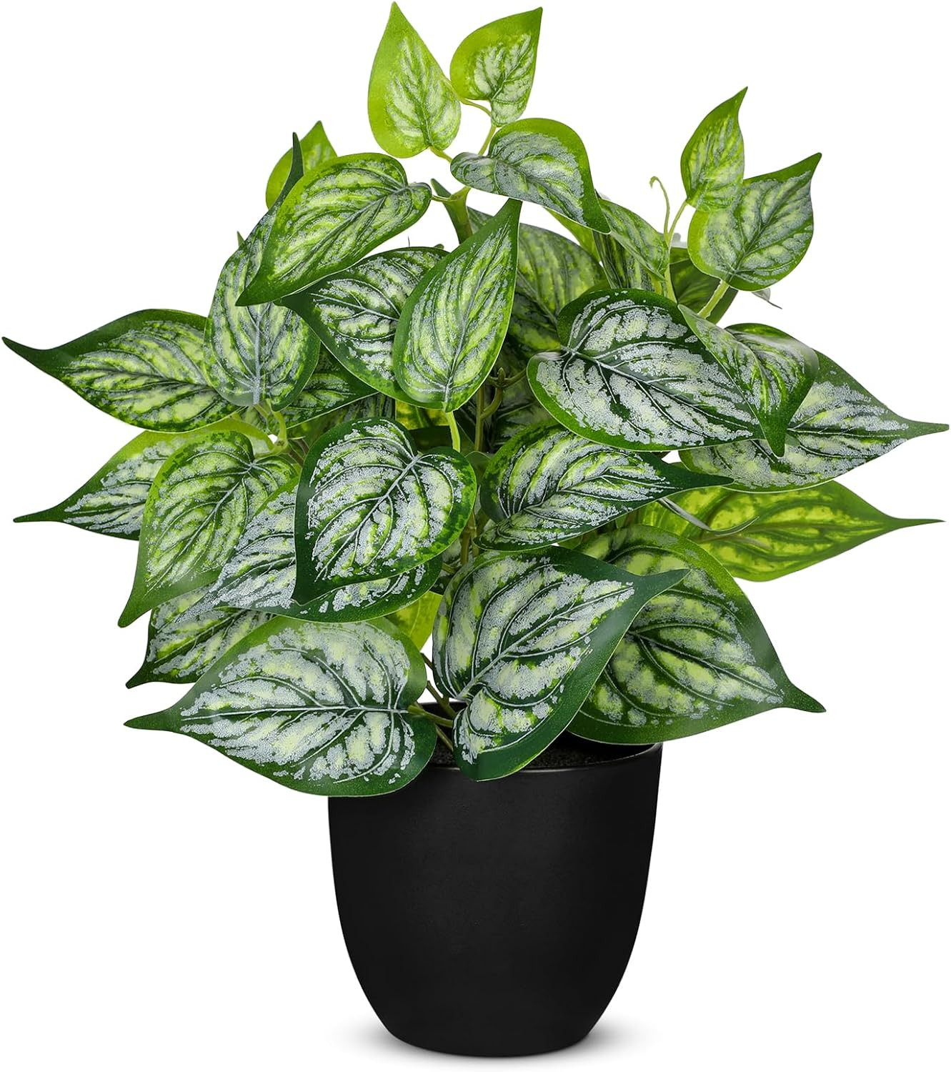 14.5″ Artificial Plants Indoor Home Decor Small Faux Plant | Silk Fake Potted Pl
