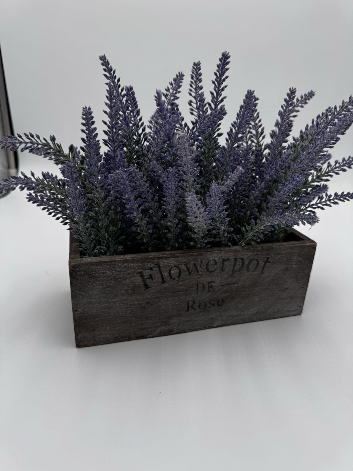 Lavender Flower Box, Home Decor, 9” x 4”. Small Home Decor
