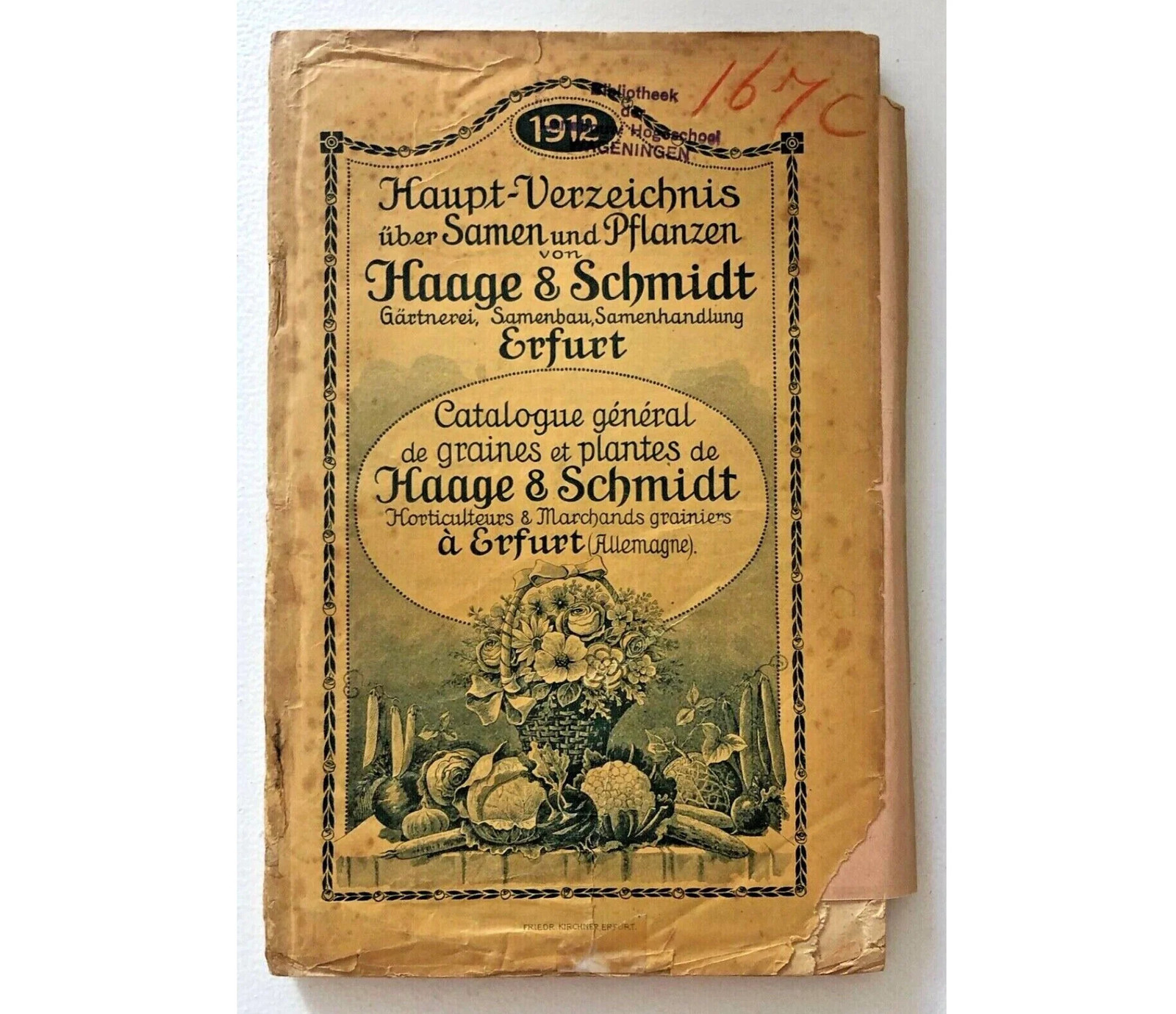 Haage & Schmidt 1912 Catalogue De Graines Et Plantes – box21_8 –