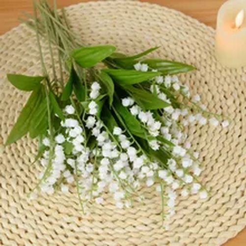 6pcs Artificial Bellflower Lily Flower Plant – Home And Wedding Bridal Ornament