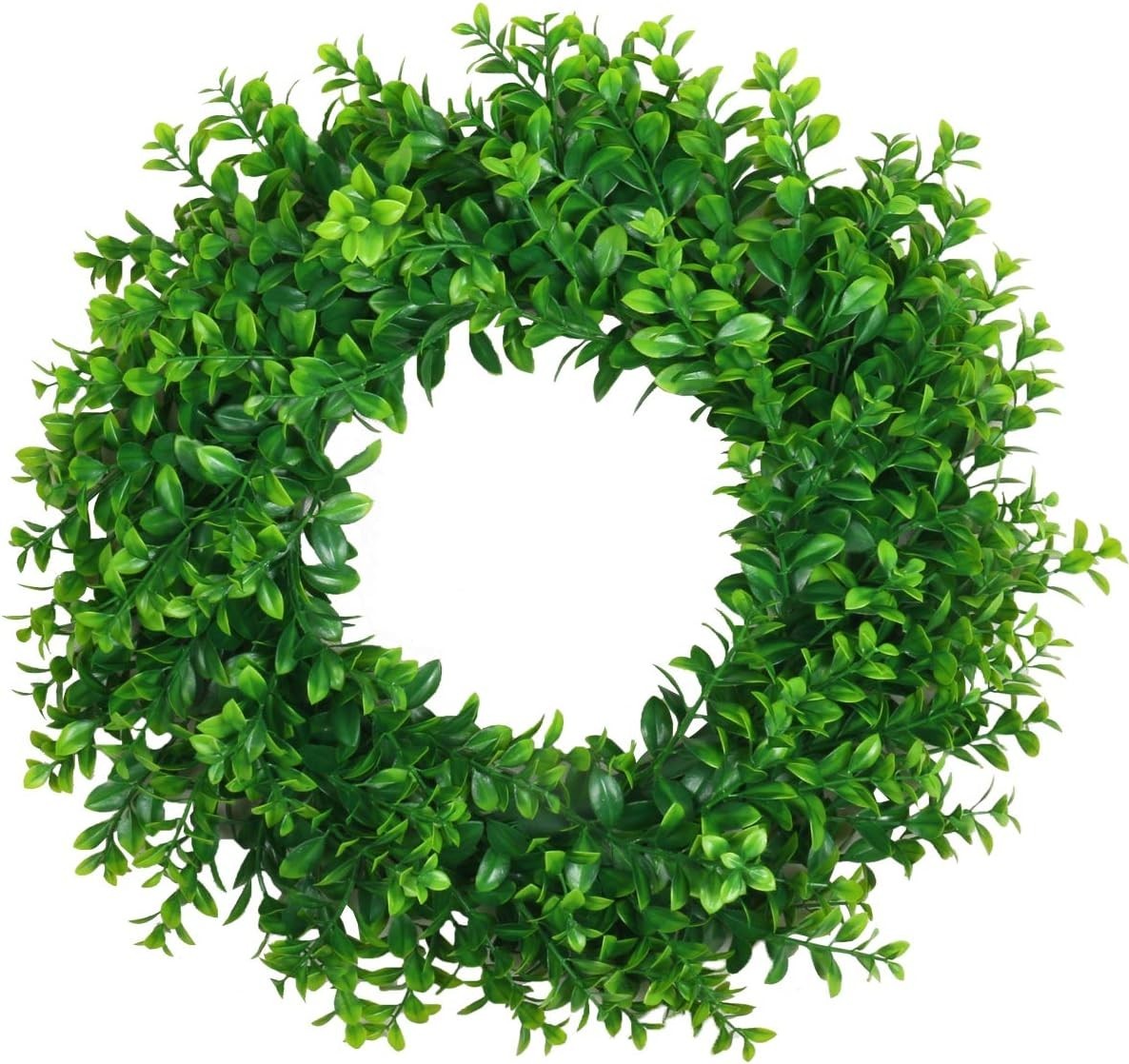 17inch Front Door Wreaths Artificial Spring Summer Greenery Hanging Garland f…