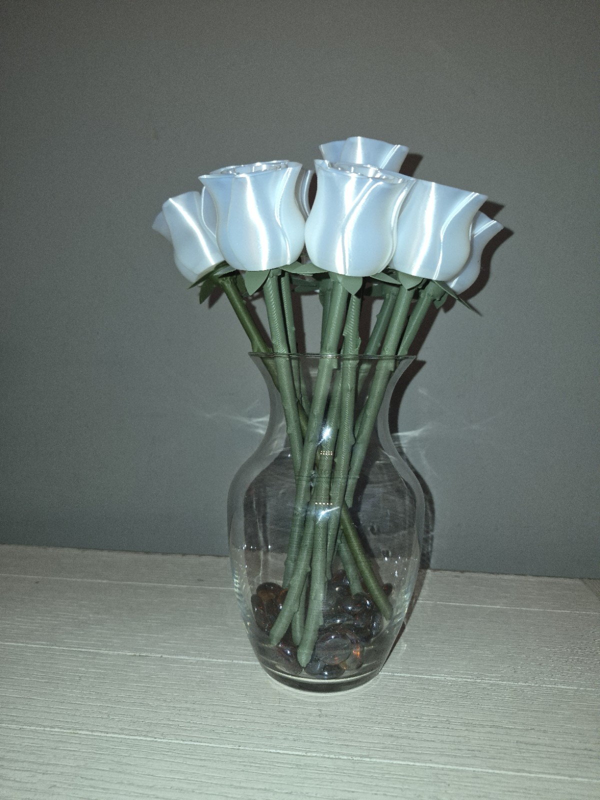🌹 3D Printed Rose – Everlasting Bloom 11.5 Inch