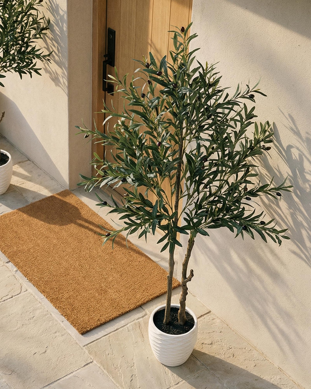 5.2ft Artificial Olive Tree Indoor, Tall Faux Olive Trees, Fake Olive Tree Fl…