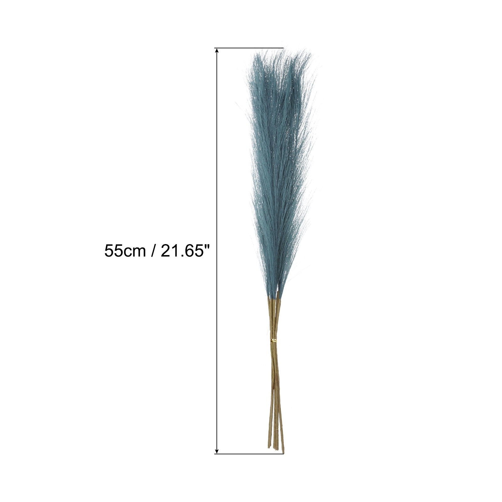 12Pcs Faux Pampas Grass,21″ Fake Pampas for Wedding Decoration,Dark Blue