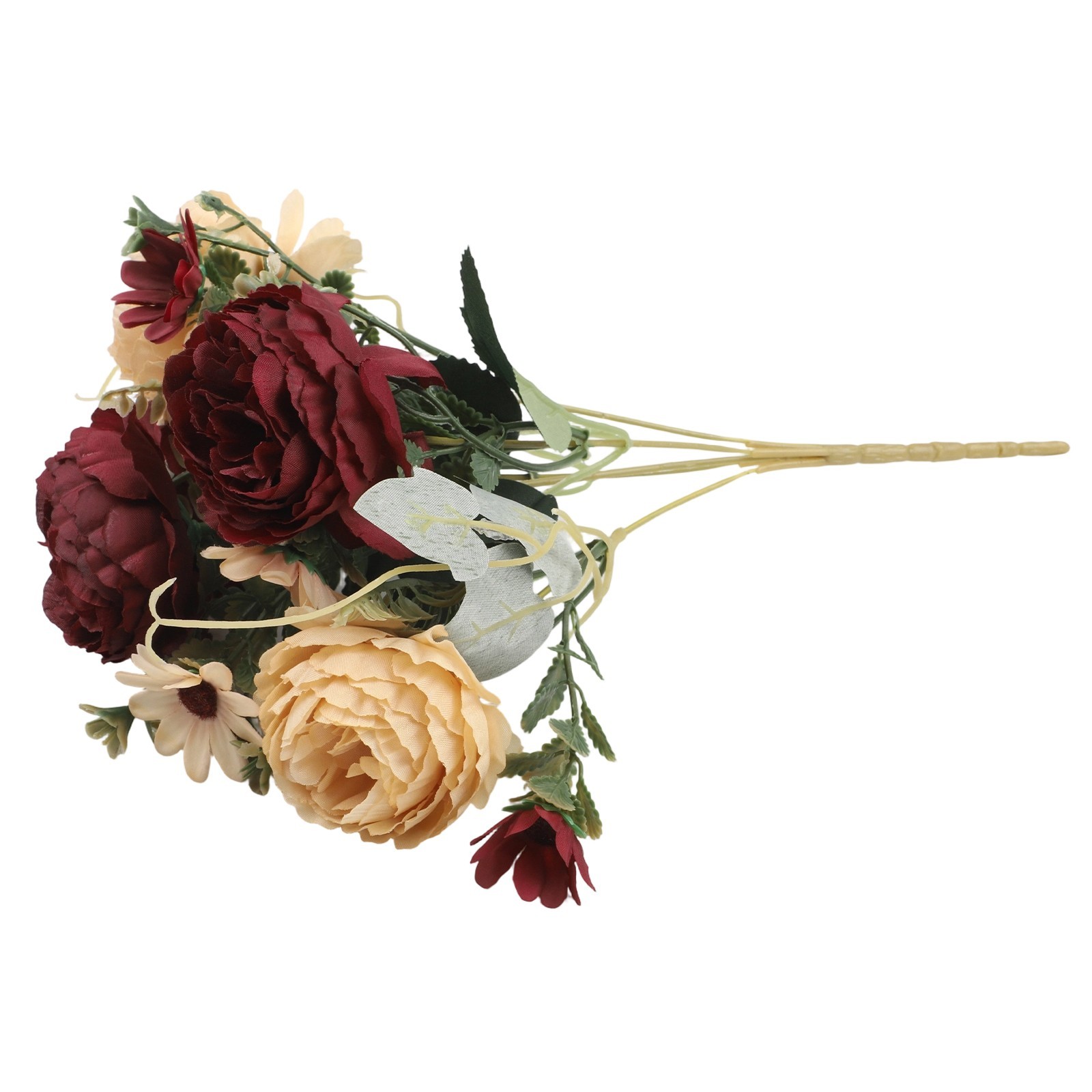 Elegant Faux Floral Bouquet Peony Rose Arrangement for Stylish Centerpieces