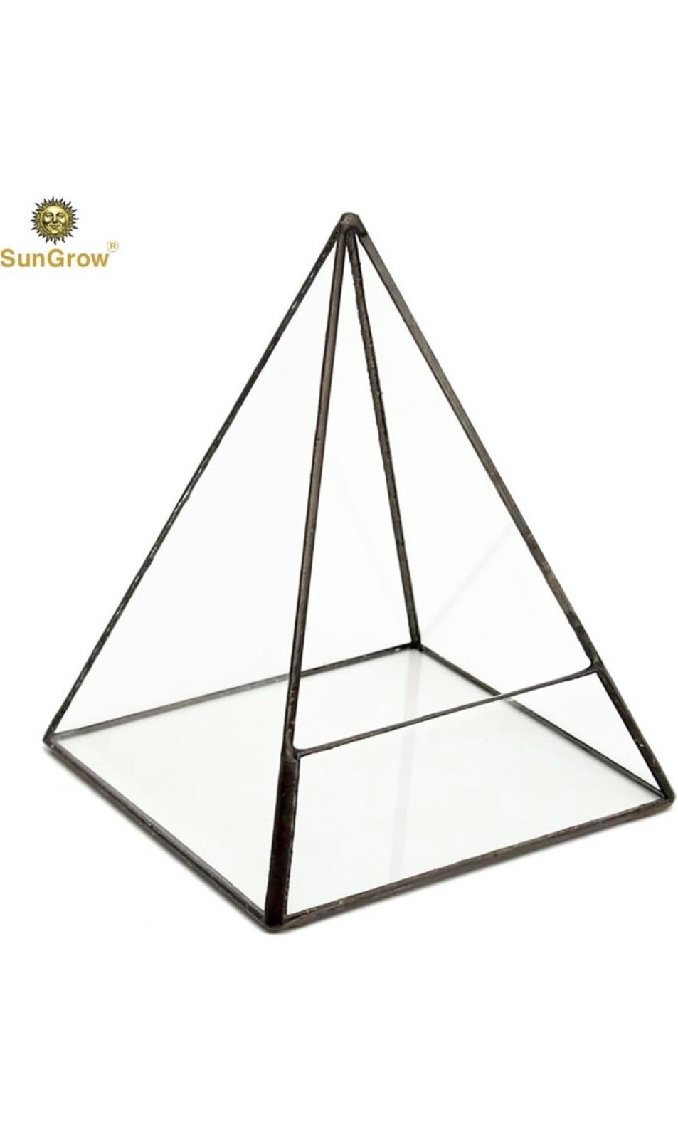 black geometric terrarium triangle 