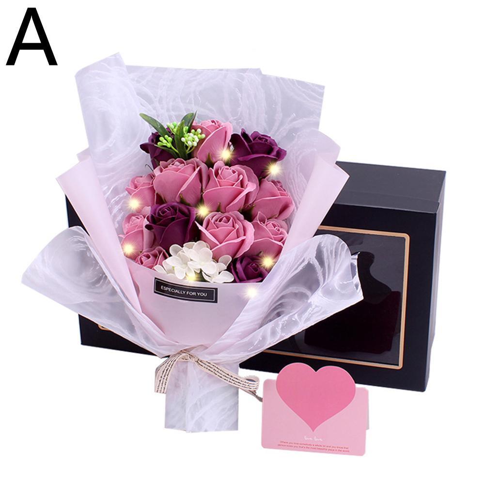 Soap Bouquet Realistic Floral Soap Flower Gift Bouquet Valentine’s Day