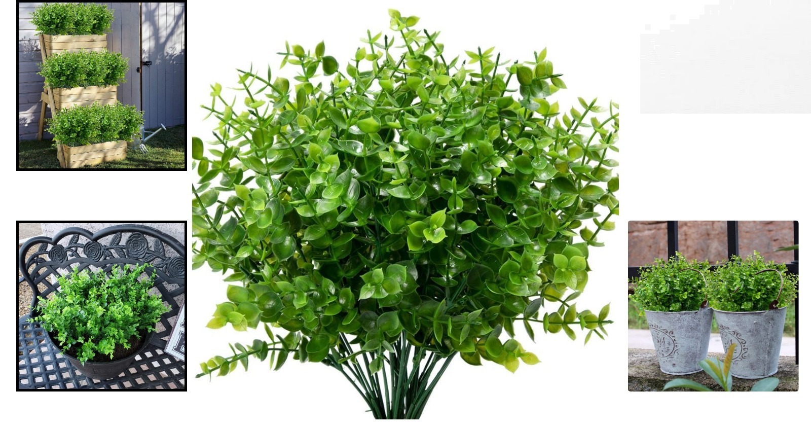 Transform Your Space: 8 Bundles of Faux Boxwood Stems for Indoor & Outdoor Use
