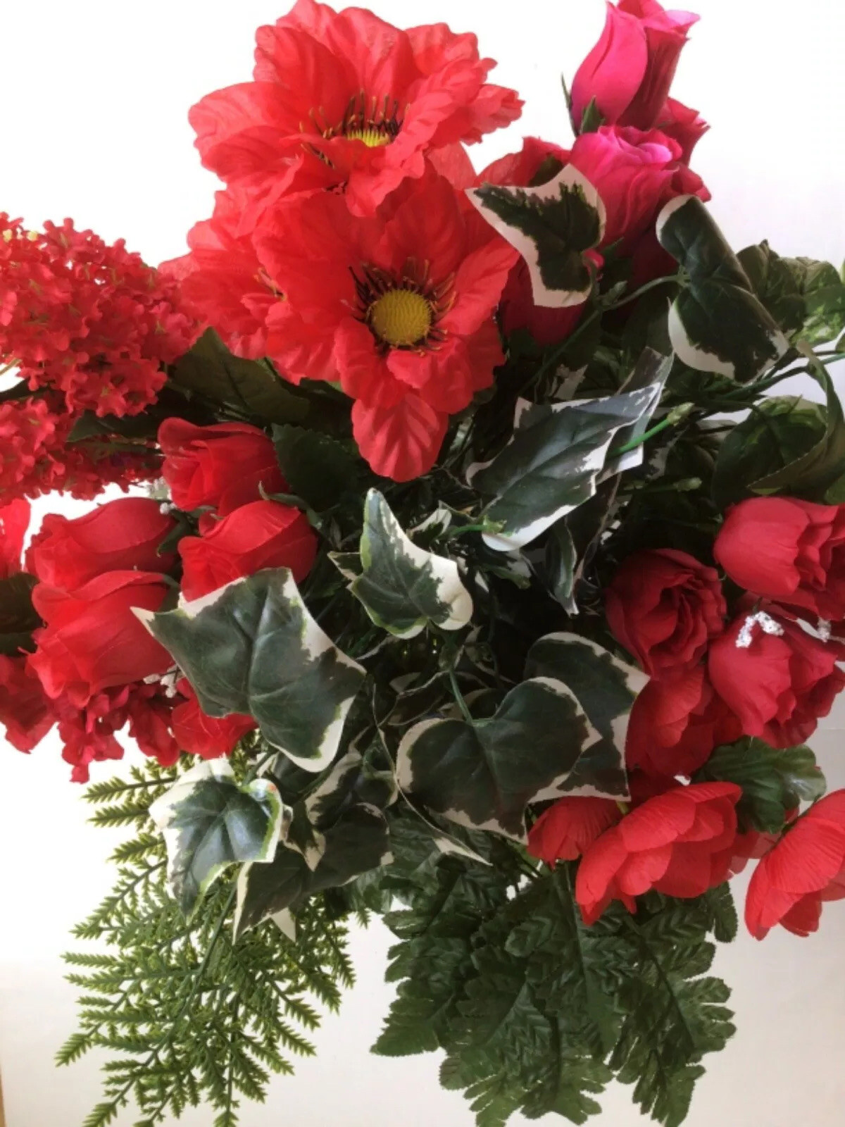 14″ Mixed Floral (12 pieces) Bush Silk Flower Home Wedding Table Decor MXD1016