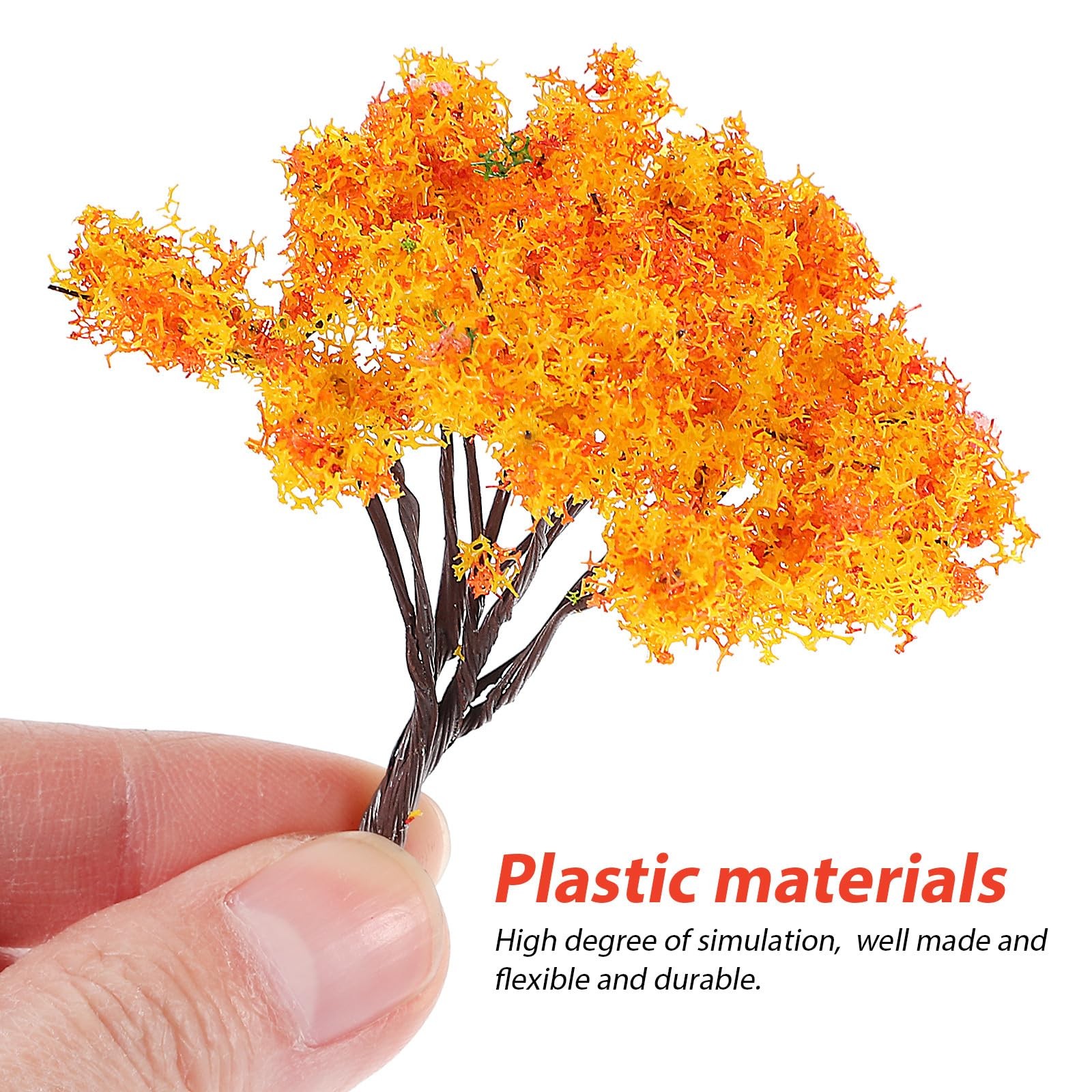 12 PCS Small Miniature Model Trees For DIY Crafts Train Scenery Landscape