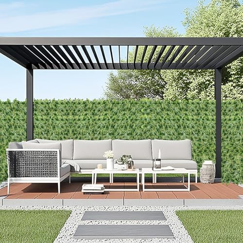 Artificial Ivy Privacy Fence 59″x118″ Color Printing Watermelon Leaves