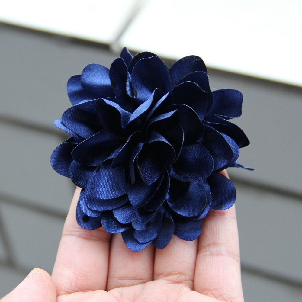 7.8cm Chiffon Decorative Flowers for Wedding Embellishment Fabric Flowers with