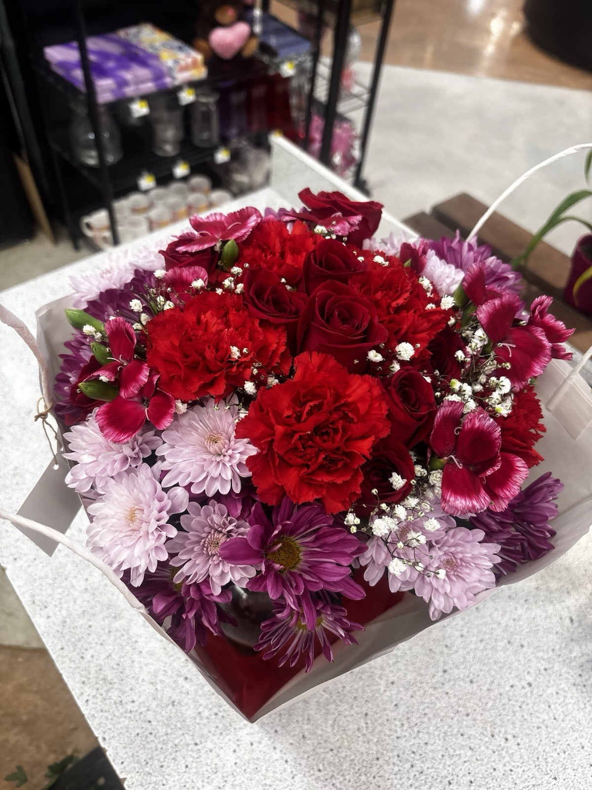 Custom Live Floral / Flower Arrangements In A Vase Various Colors and Sizes