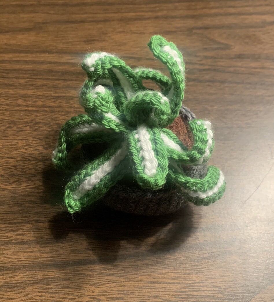 Small Knit Potted Plant, Knitted
