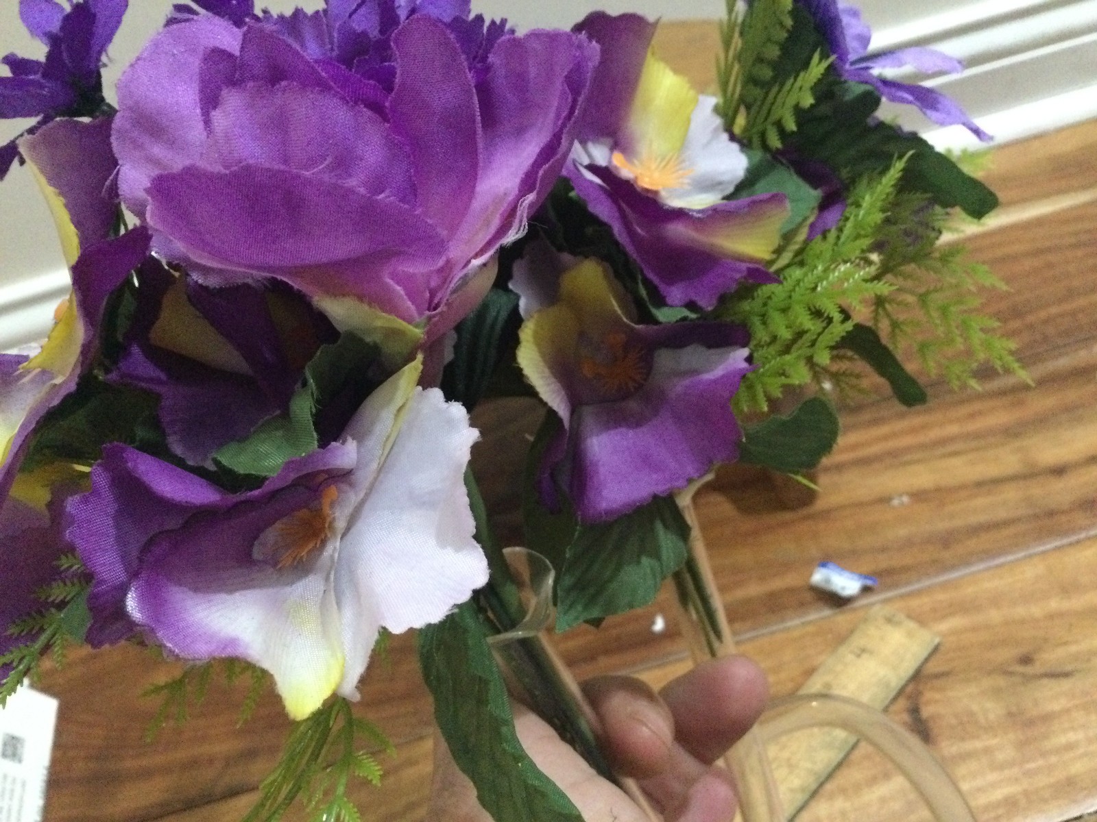 art. pansy arrangemen Double Tube Bud Clear Art HandBlown Glass Propagation Vase