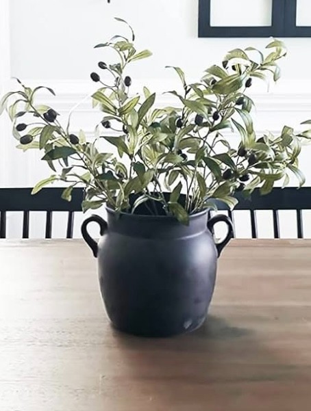 Pottery Barn Faux Budding Eucalyptus Stem Branch Set 4 Green 33H Flowers More+🦩