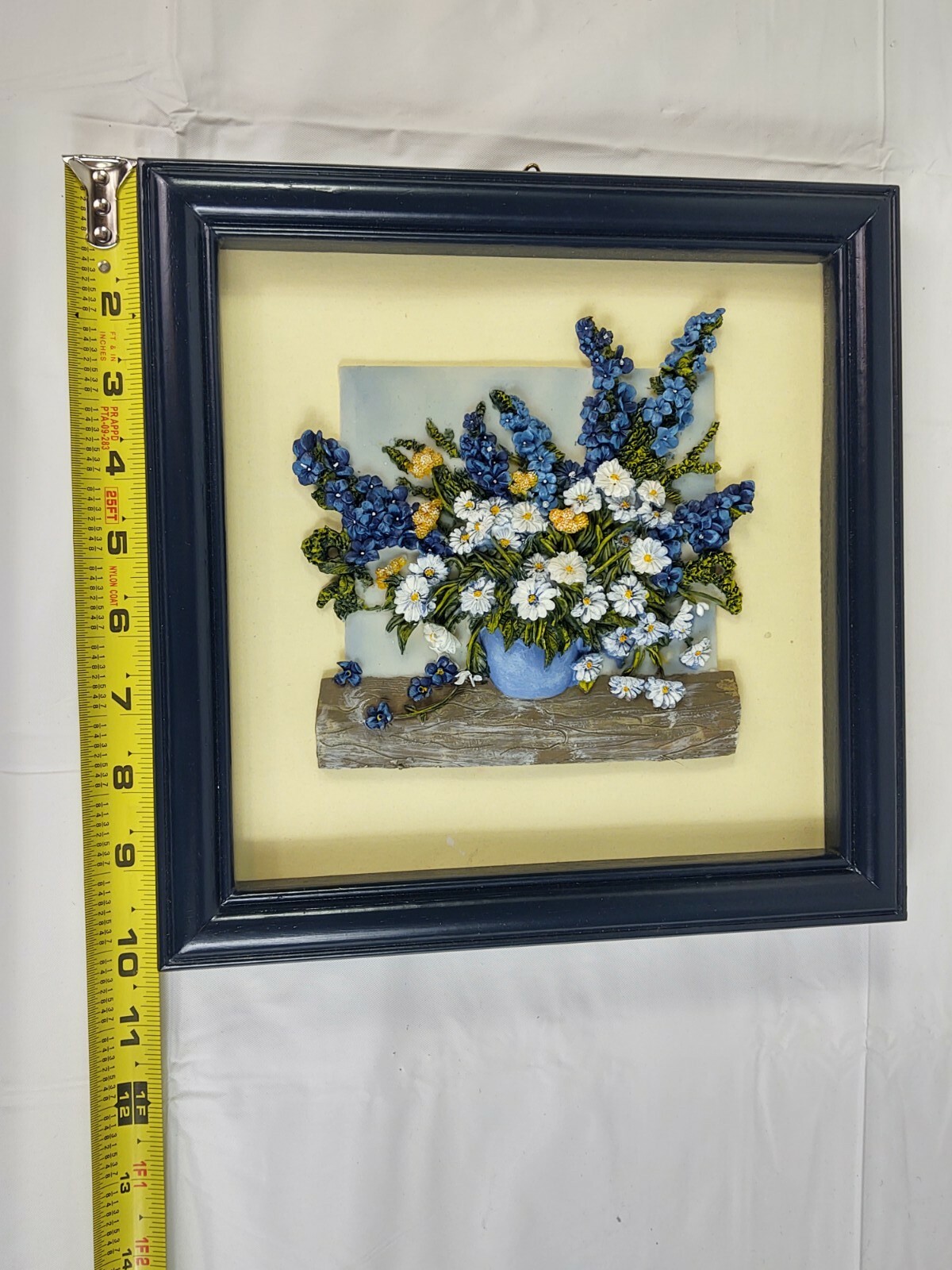 Vtg 1999 Trippie’s Lot Set 4 Framed 3D Floral Wall Hanging Art Home Office Decor