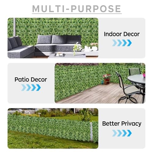 Artificial Ivy Privacy Fence 59″x118″ Color Printing Watermelon Leaves