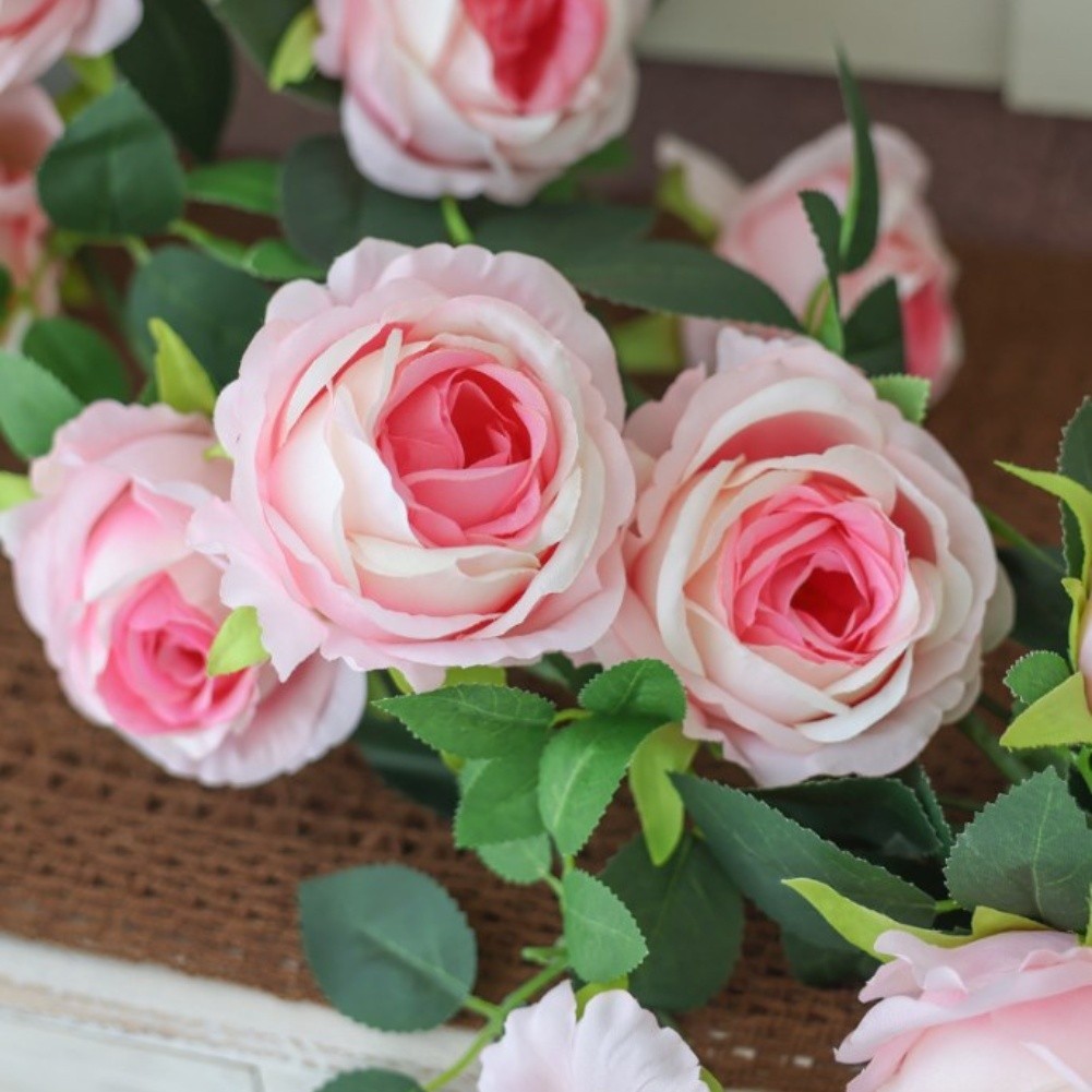 Rose Vine 190cm Artificial Flowers for Decorating For Home and Shopping Mall
