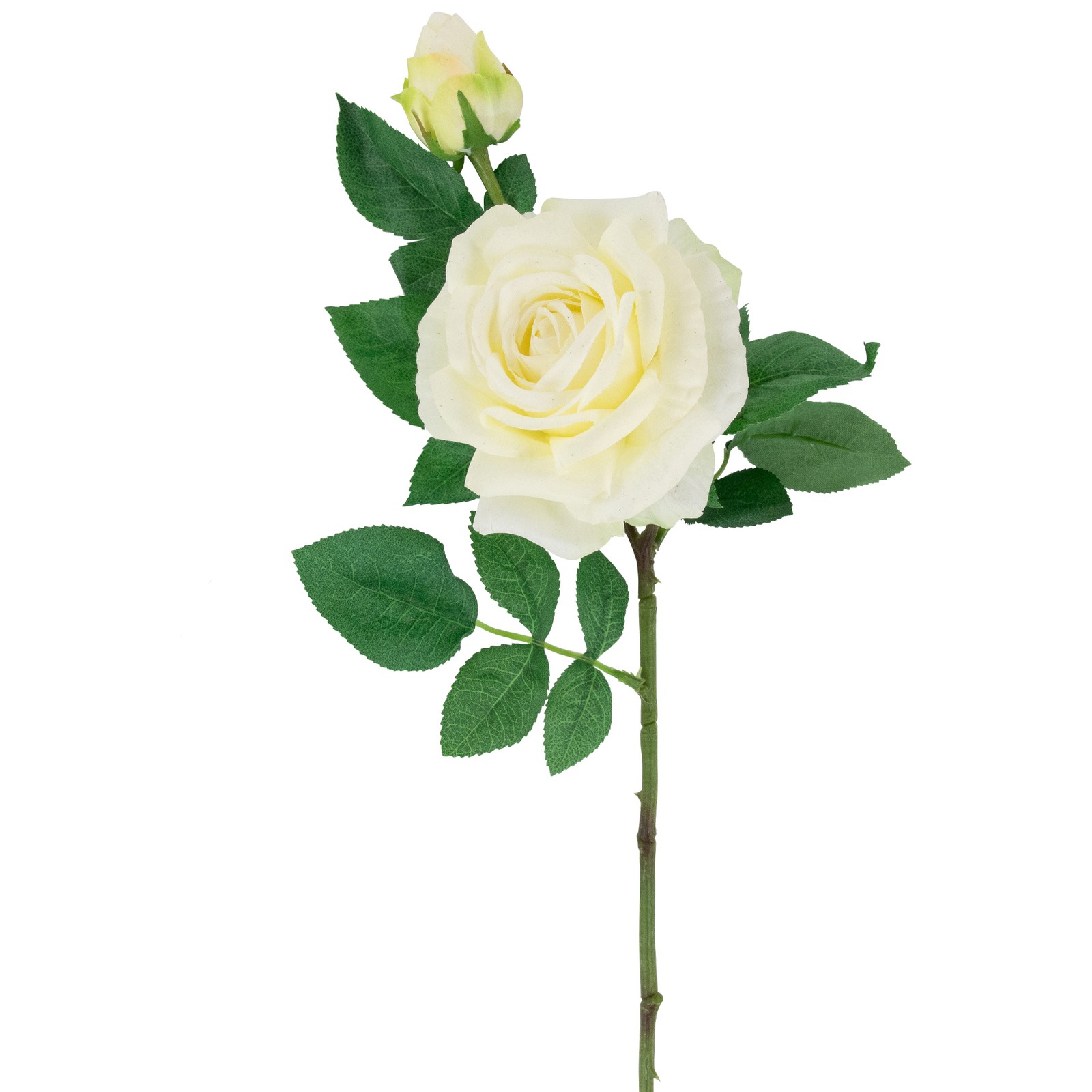 Northlight Real Touch™ White Artificial Rose Stems, Set of 6 – 26″