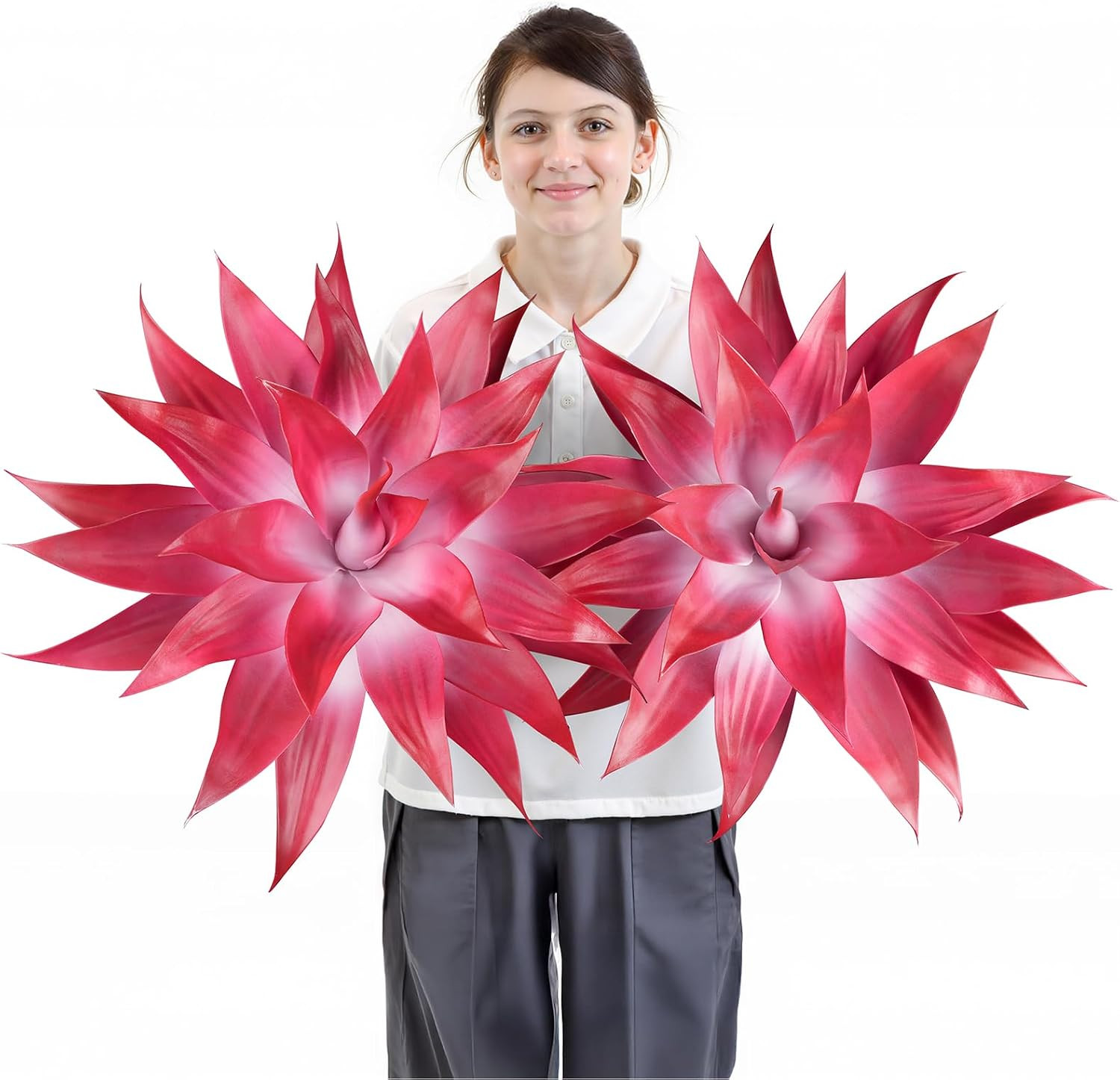 Artificial Agave Plant Set, 28 Inch, Faux Aesthetic Plants for Home Decor, Reali