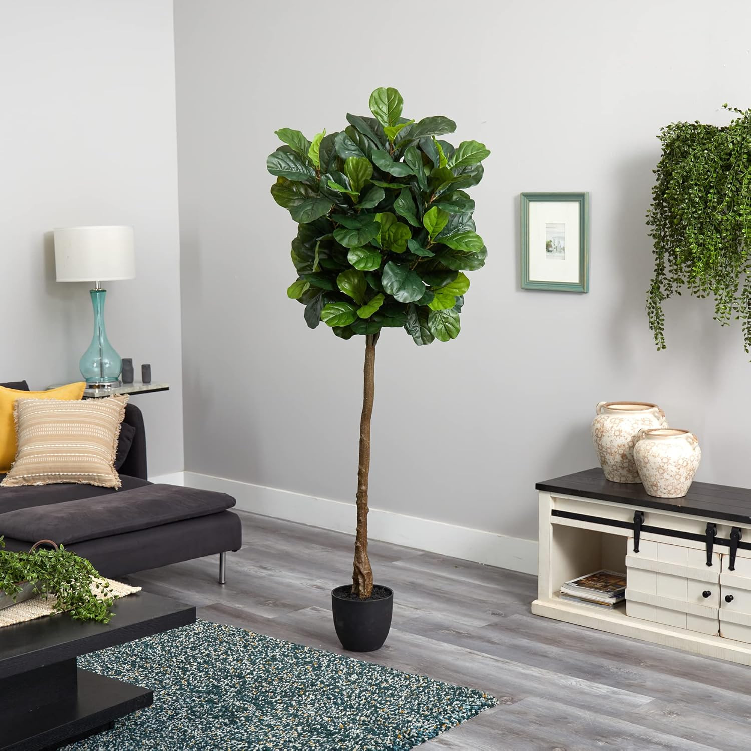 Lifelike 6Ft Fiddle Leaf Artificial Tree – Real Touch Home Decor Accent