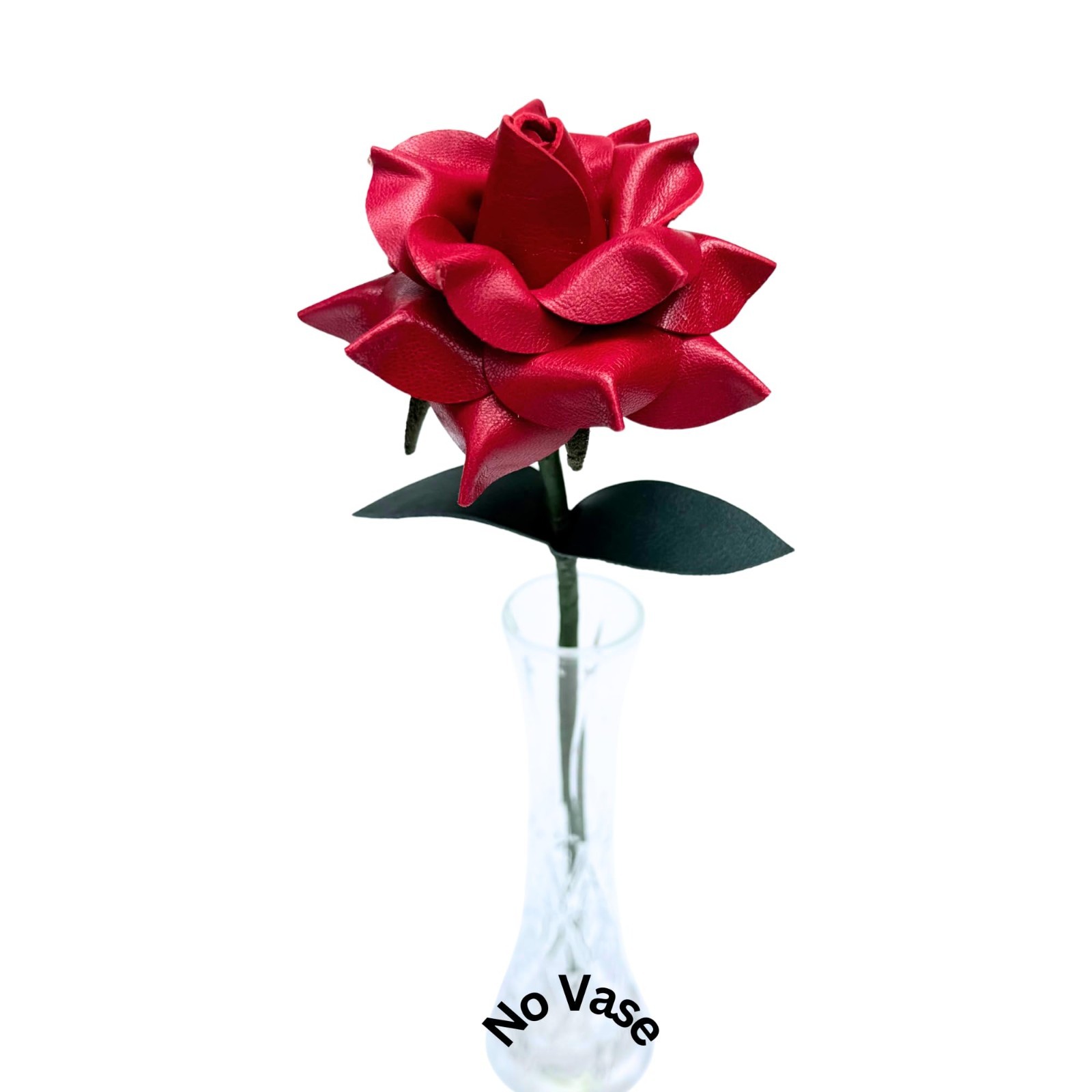 Handmade Genuine Leather Rose Gift – Perfect for 3rd Anniversary, Valentine’s Da