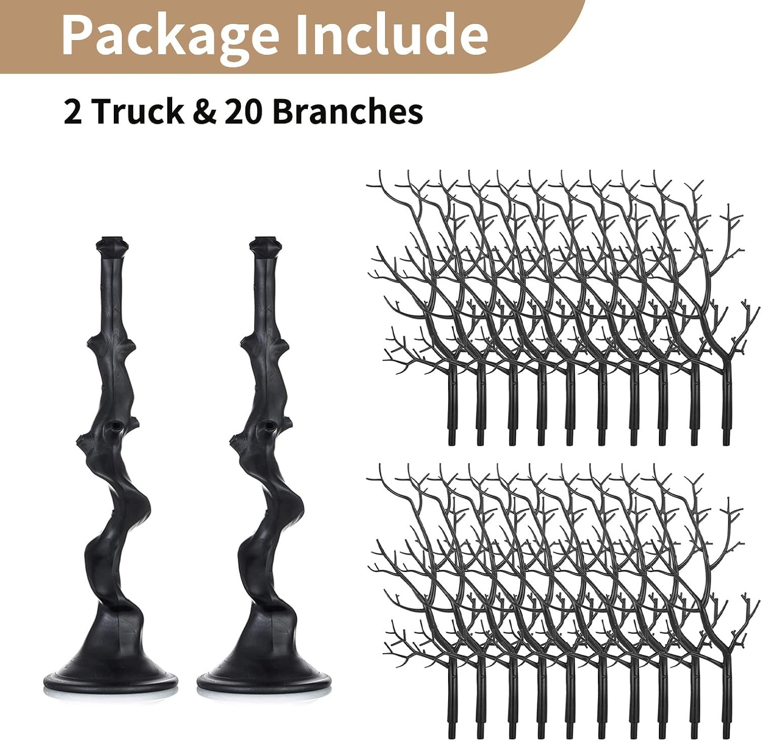 Black Halloween Tree Branch: Artificial 30 Inch Tall Manzanita Tree Christmas Ce