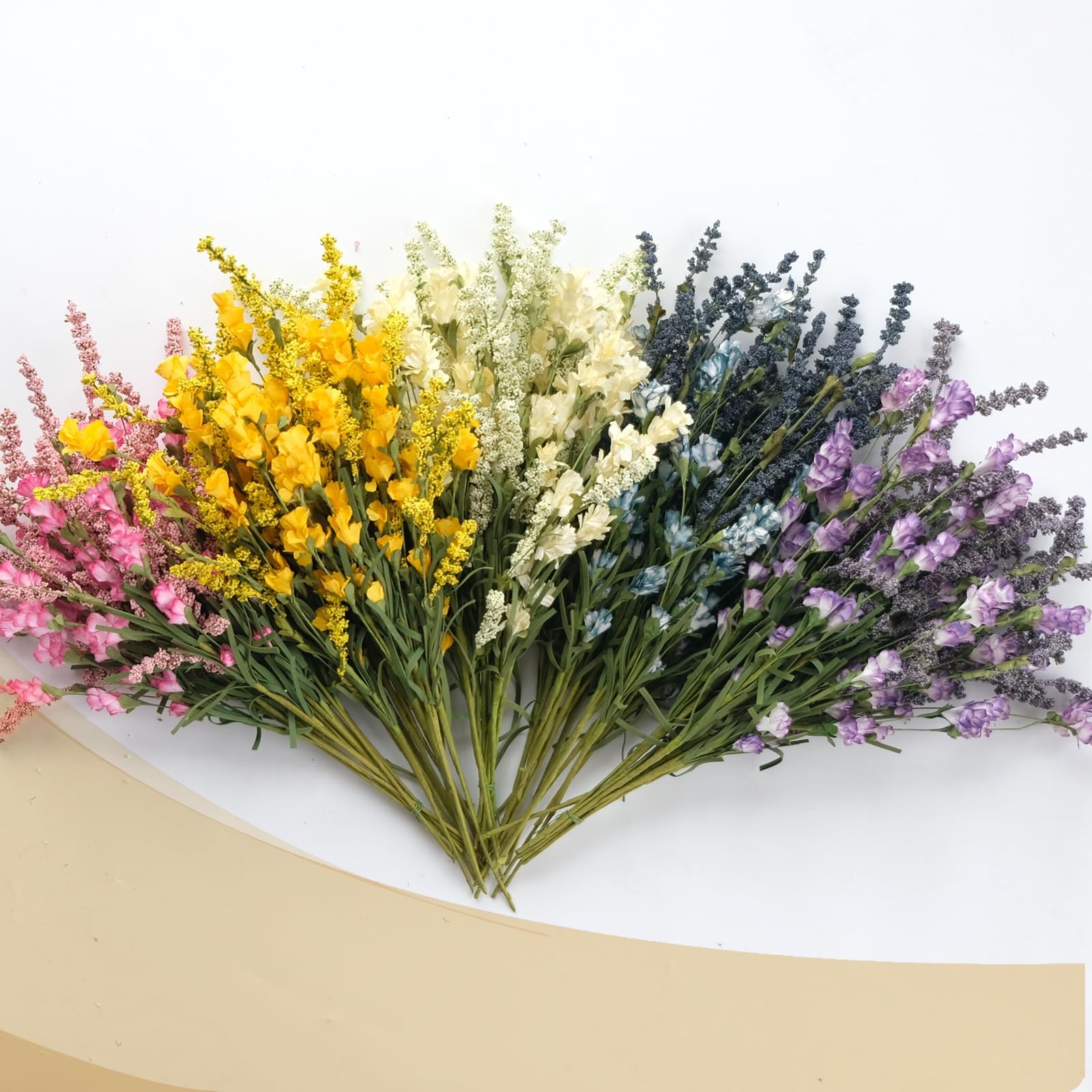 10 PCS Yellow Artificial Flower Bulk Spring Summer Wedding Vase Bouquet Decor