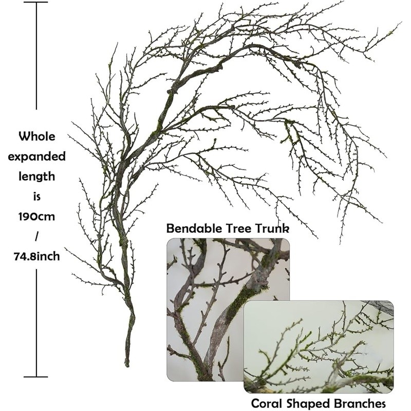 Natural Looking Faux Tree Vine W/ Twisted Branches Home Garden Decoration New