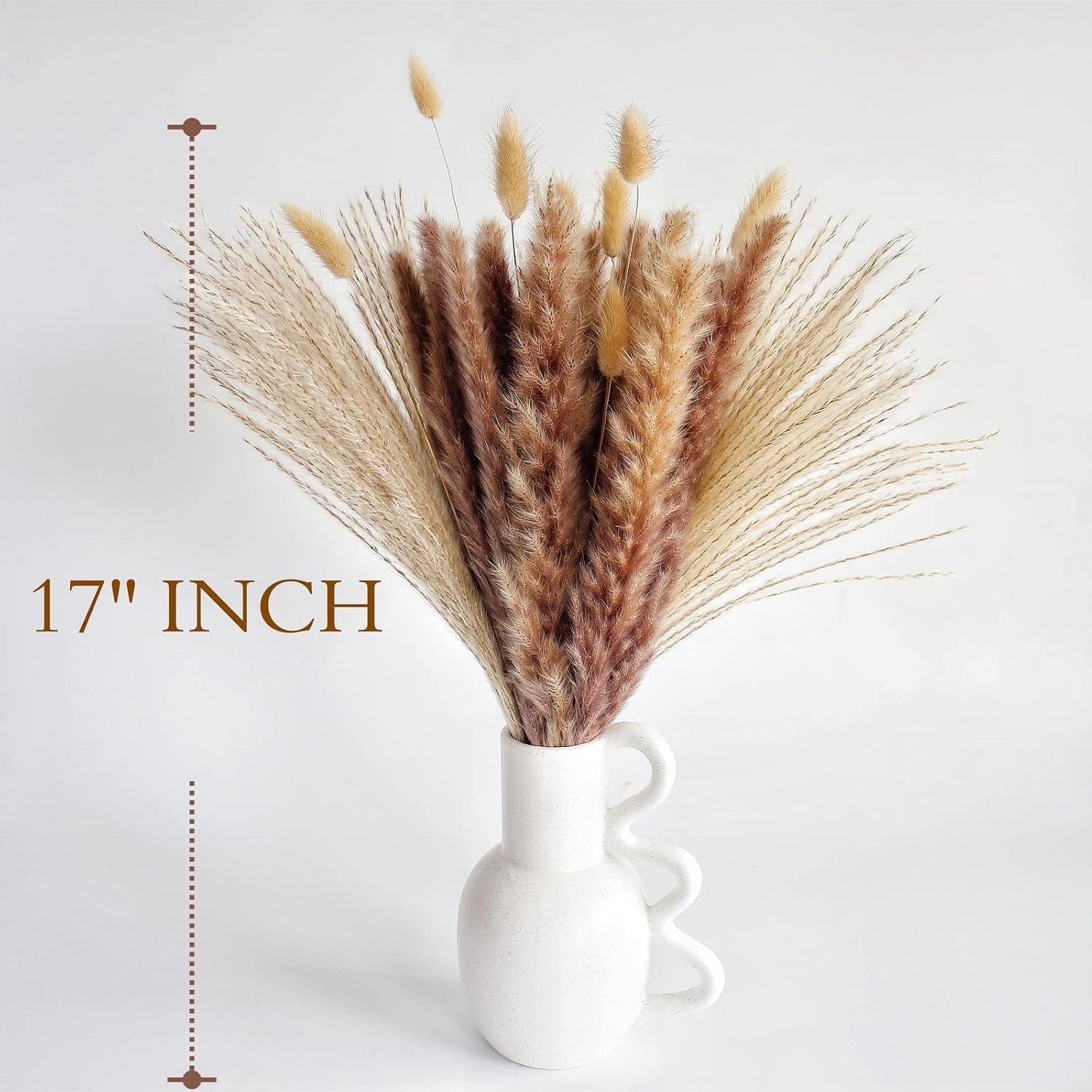 Beautiful 100-Piece Natural Dried Pampas Grass Bouquet – Ideal Autumn Gift