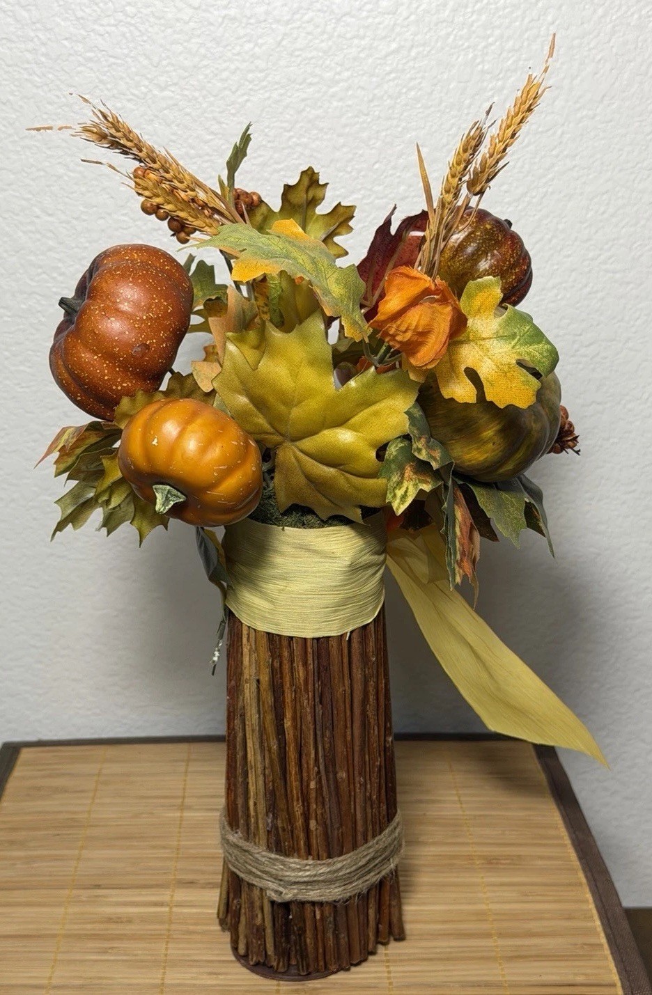 Rustic Farmhouse Pumpkin & Ghourd Floral Bouquet