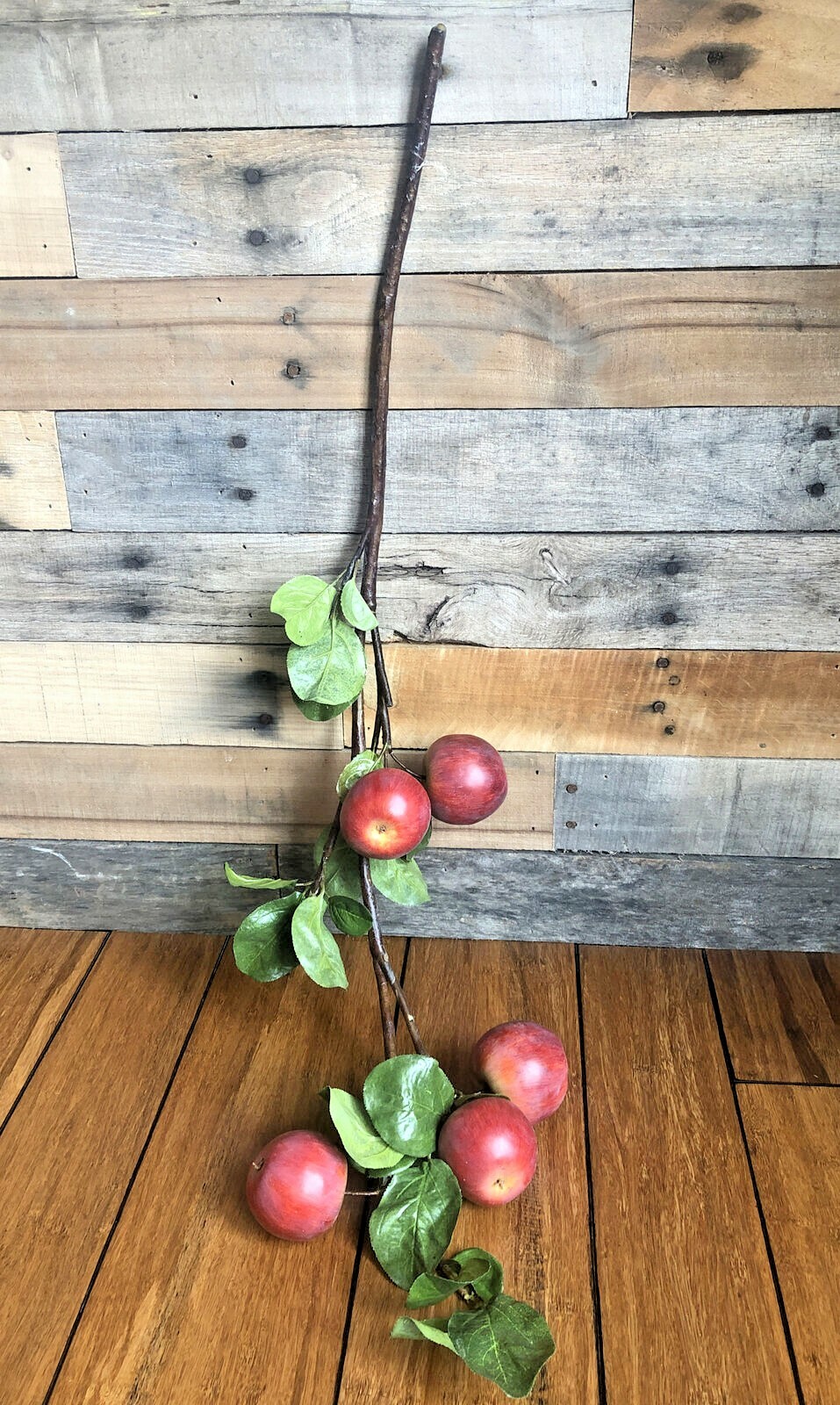 Apple Branch 1Pc Artificial Fruit Decoration Flowers Leaves Garden Home Deco DIY