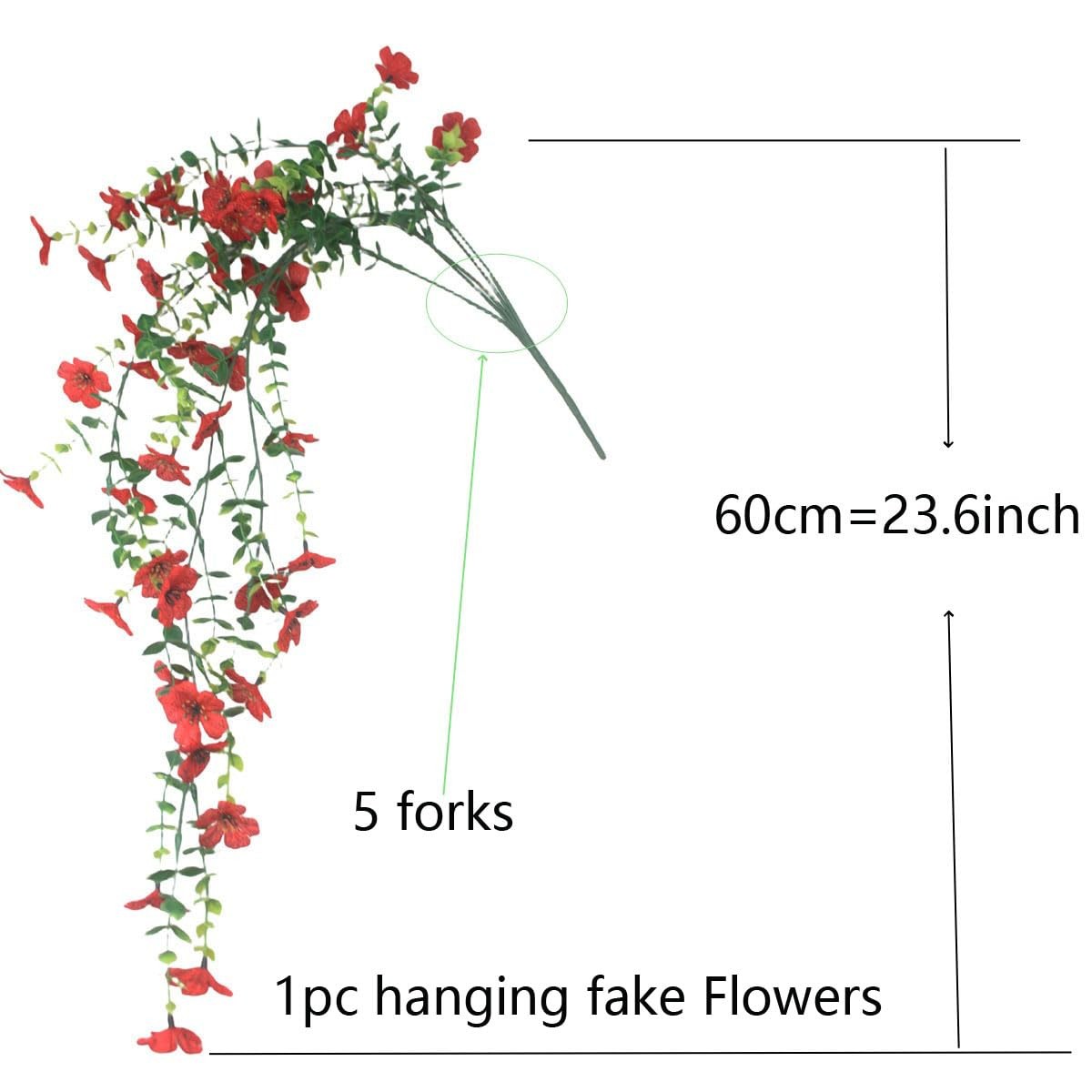6 Bundles Artificial Flowers for Outdoor Decoration, Fake Silk Violet Flower …