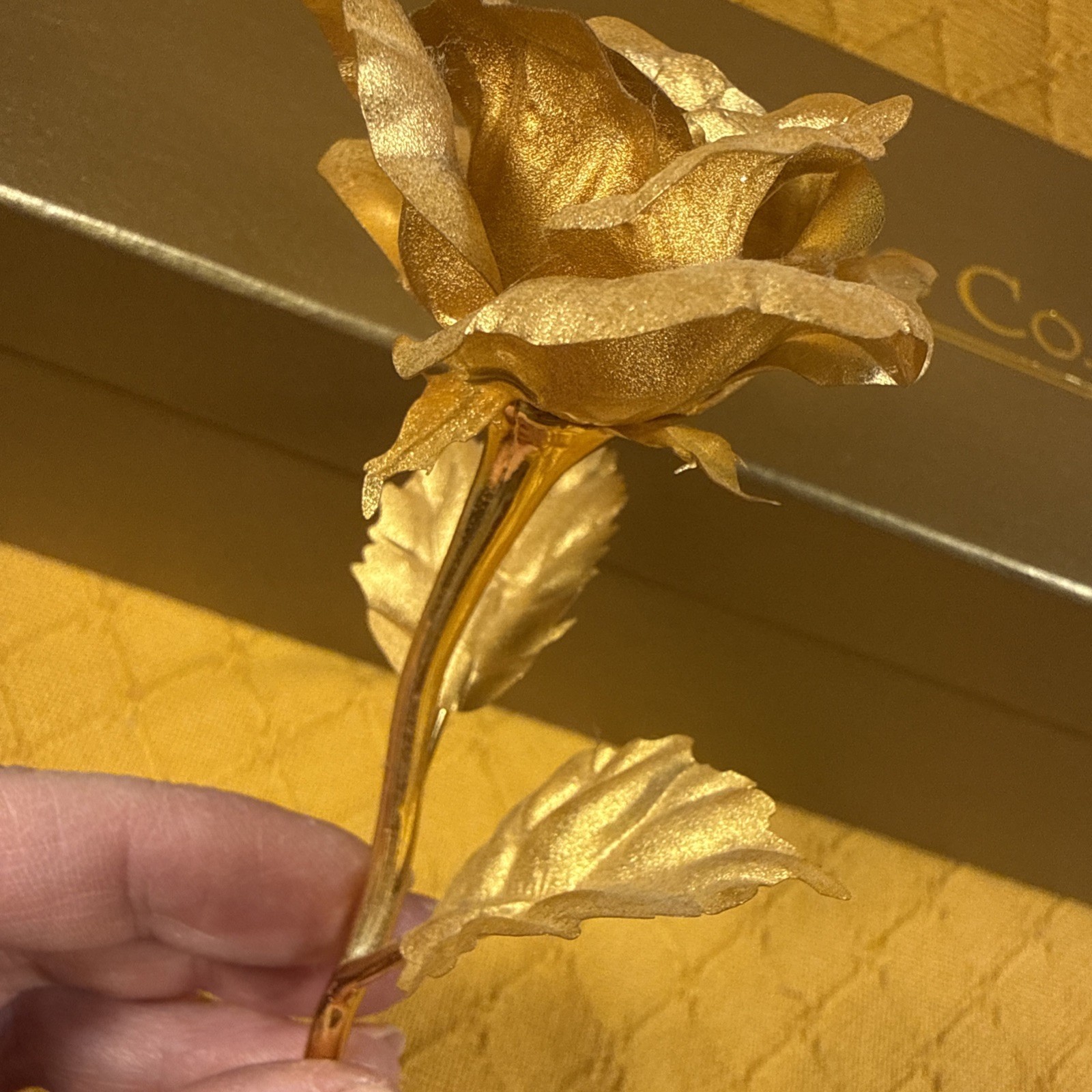 24K Gold Rose – Smaller, 6-7-inch — Delicate, Timeless Tribute to L-o-v-e.