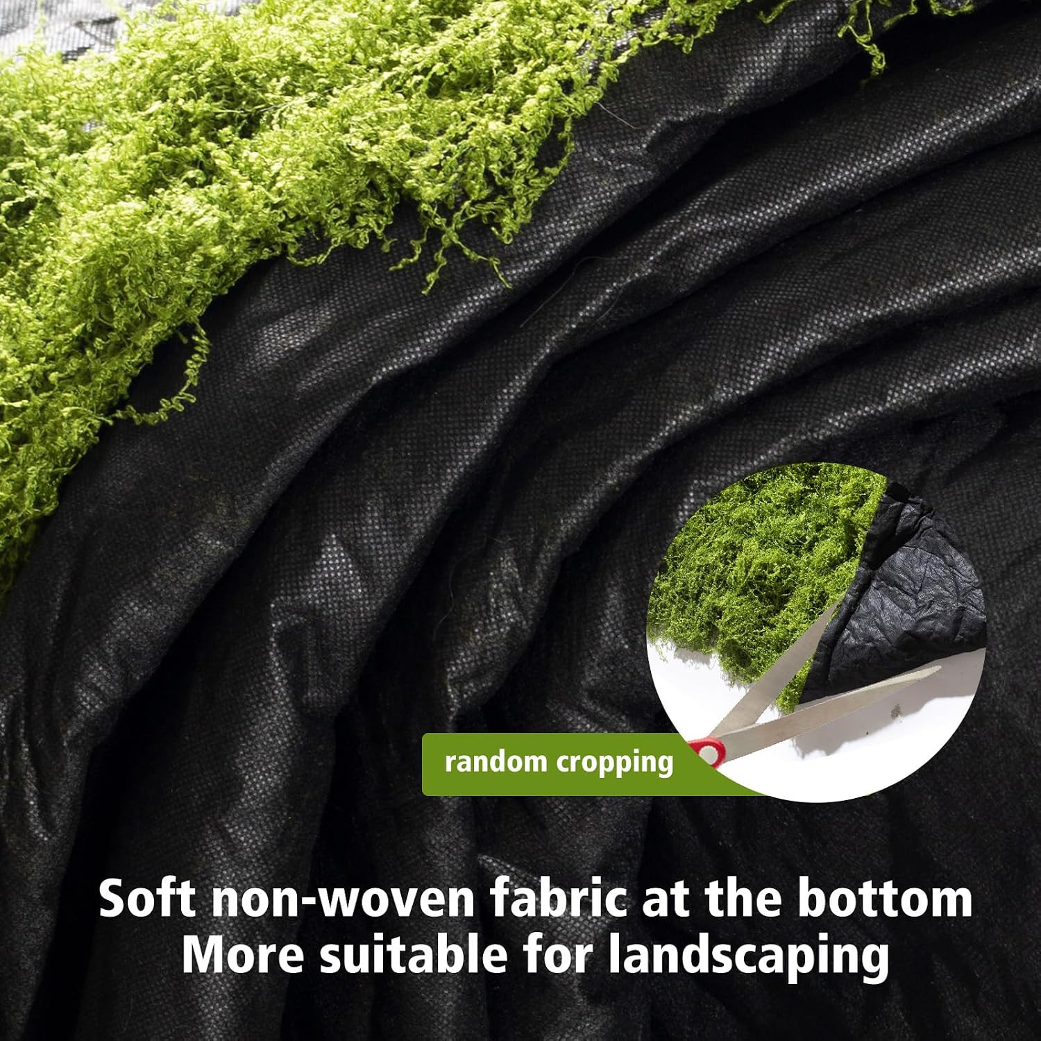 Artificial Moss Mat, Green, 39.37 X 39.37 Inches (Light Green), Waterproof Indoo