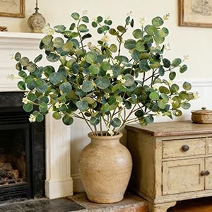 30″ 3-Pack DIY Faux Eucalyptus Branches Greenery Stems