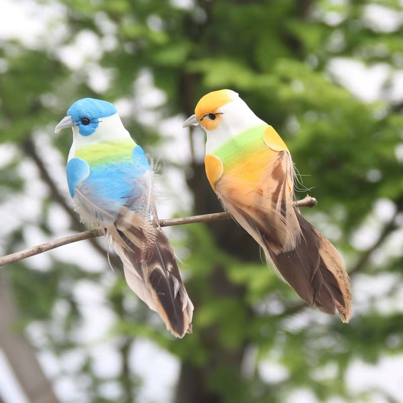 12pcs Artificial Birds Clip On Christmas Wedding Fake Animal Ornament Decor NEW