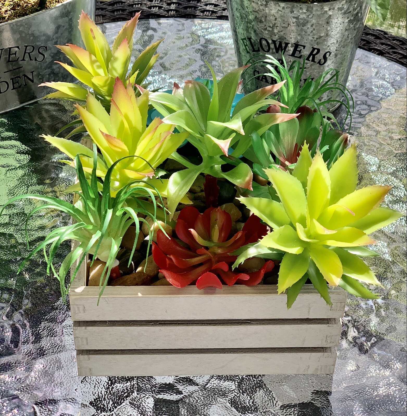 Flower Arrangement Artificial Succulent Flowers Garden and Home Decor CP00040