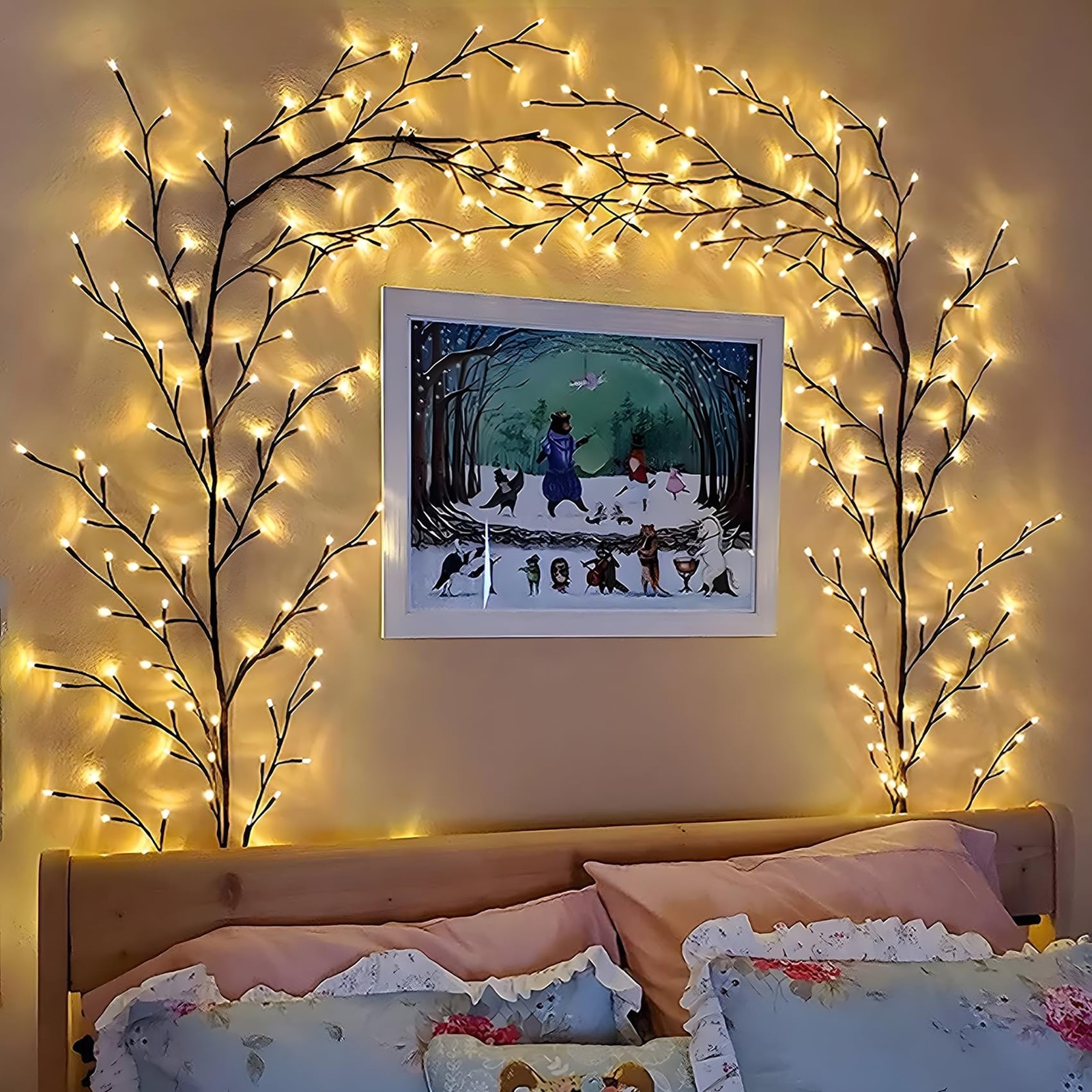 160 LED Plug In Vines Lights Room Decor with Remote, 8 Modes and Timer, Indoo…