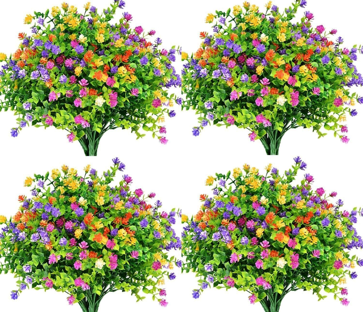 Vibrant Multi-Color Outdoor Flowers – 12 Bundles, Perfect for -Round Beauty
