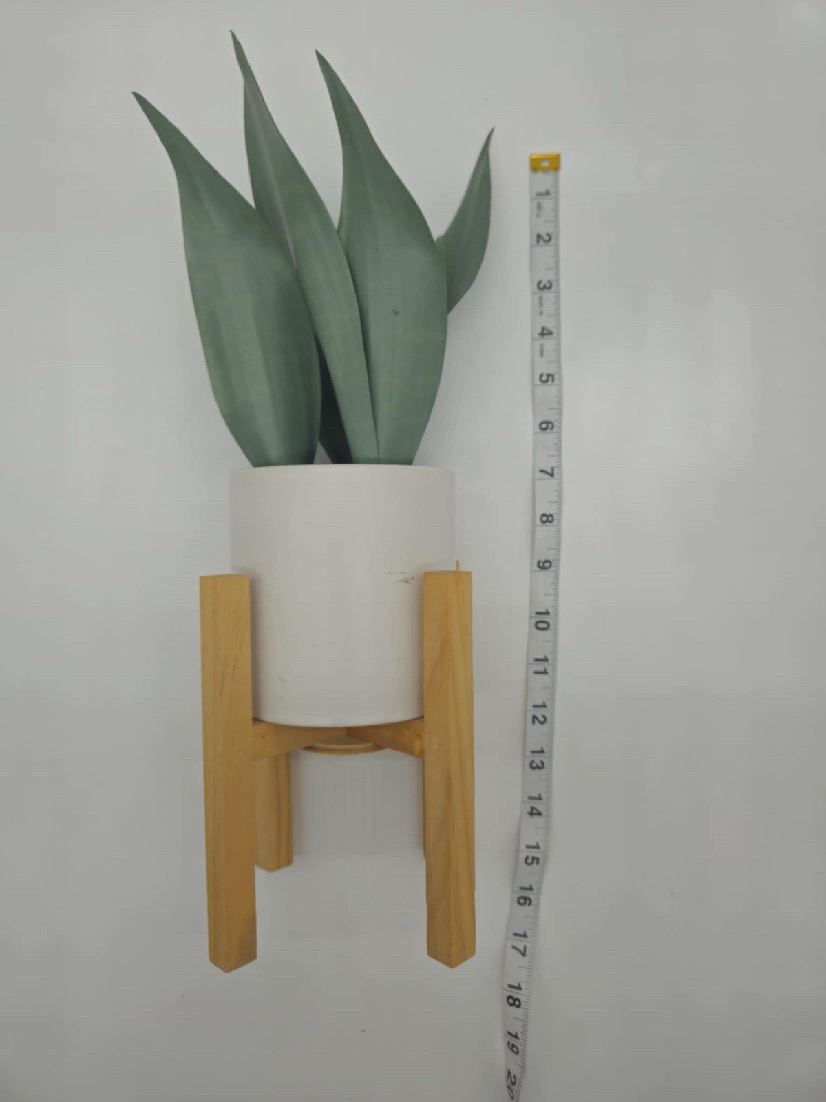 Target Threshold Snake Plant Potted Artificial White Ceramic Pot Decor