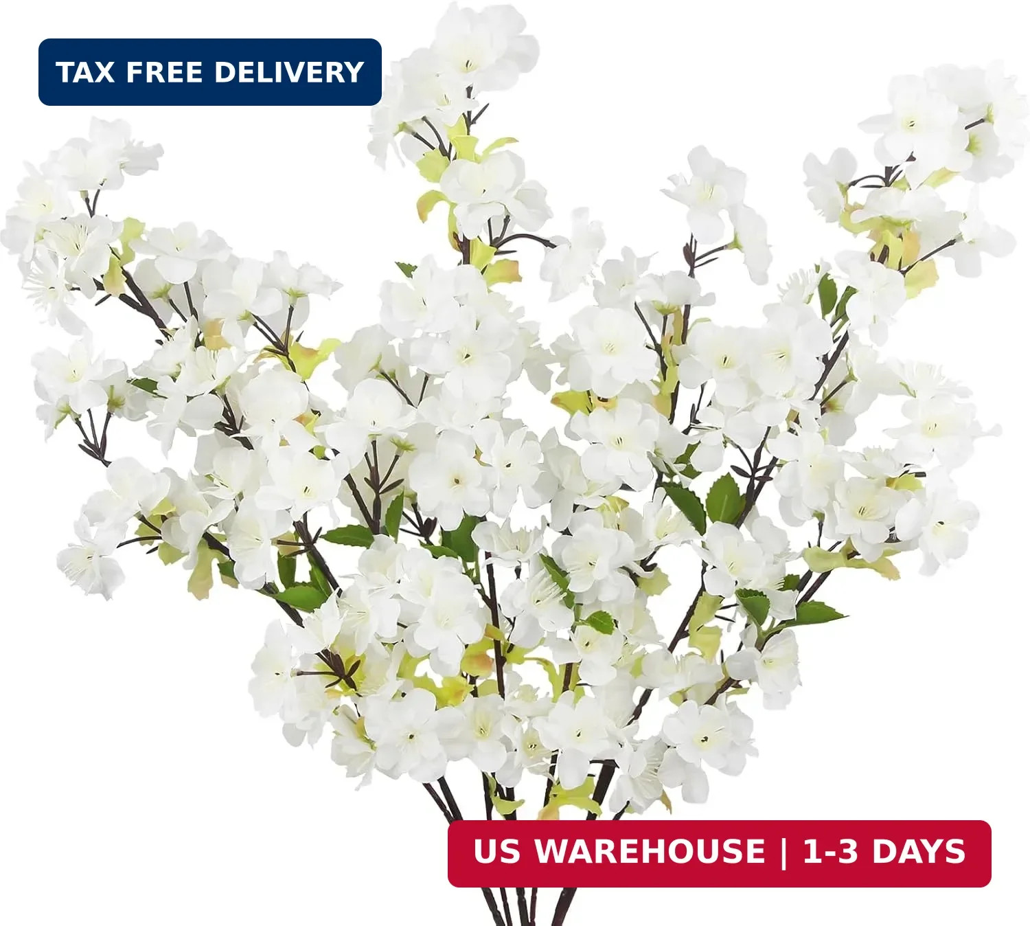 3 Pcs Cherry Blossom Branches for Vase Long Stems Artificial Flowers Spring Summ